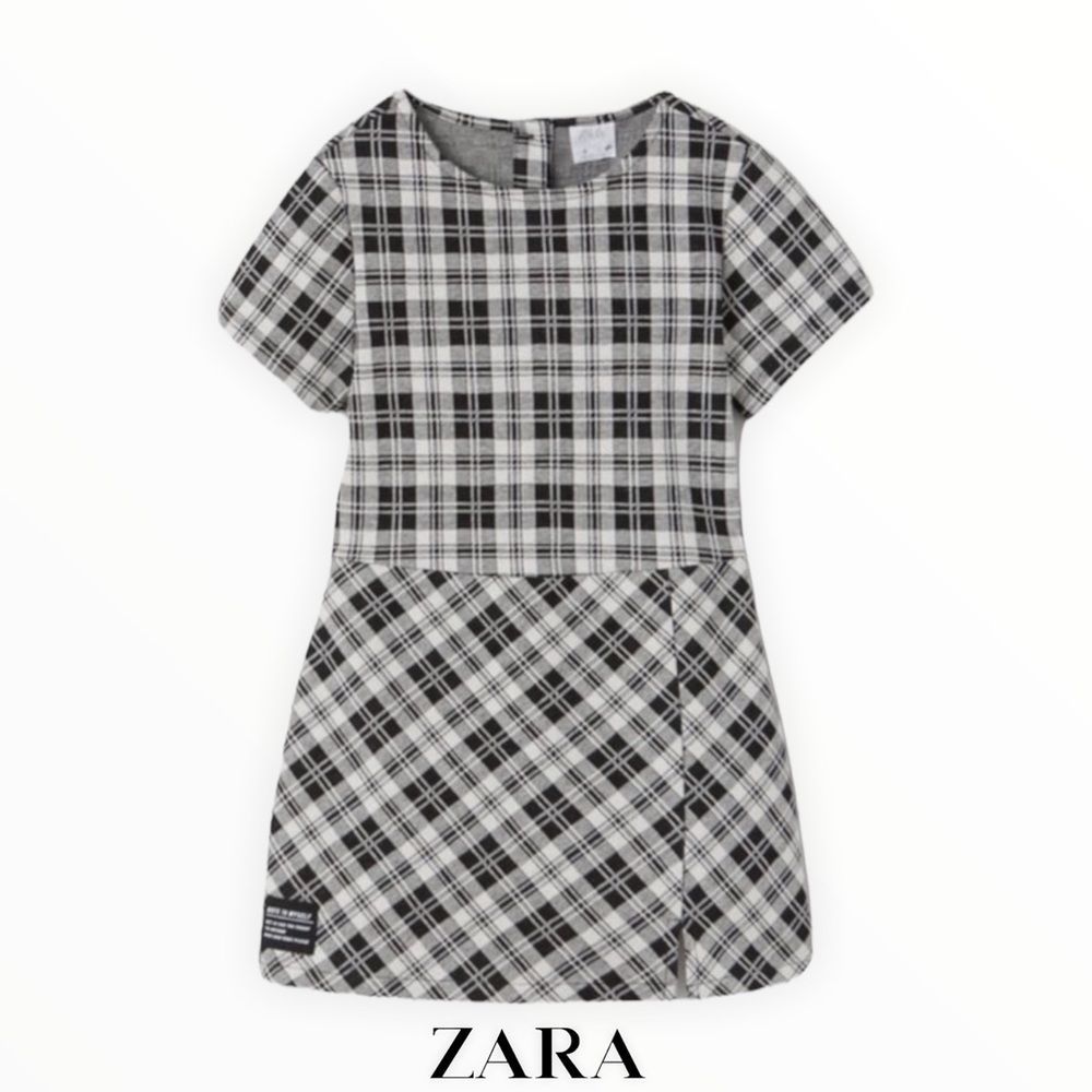 Zara Kids Plaid Jumpsuit